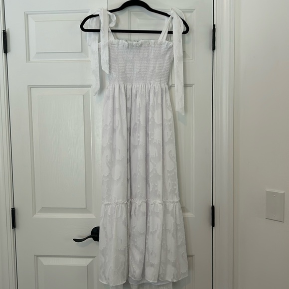 Lilly Pulitzer Rivera White Midi Dress Sz Sm - Picture 2 of 9
